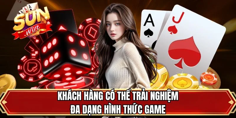 Khách hàng có thể trải nghiệm đa dạng hình thức game